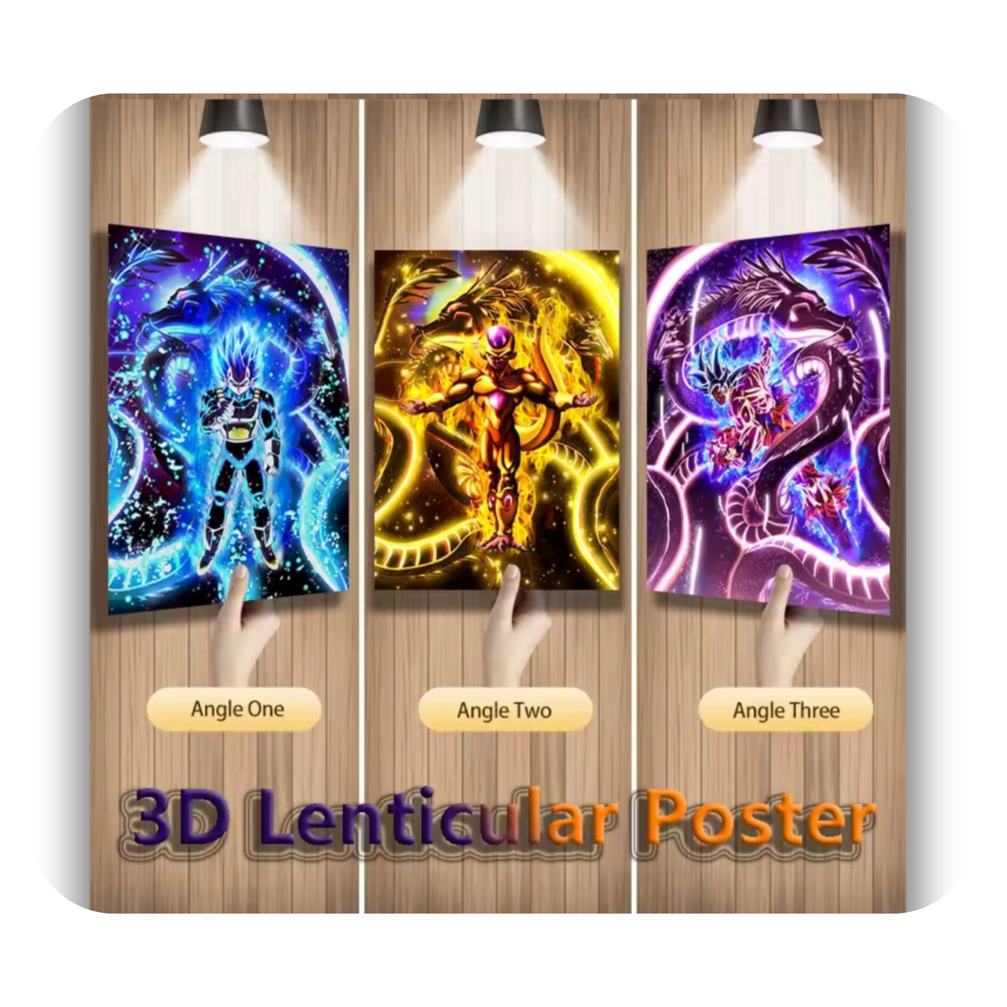 Póster 3D de Anime